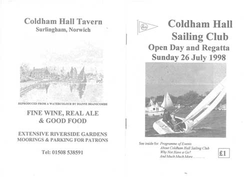 Regatta programme 1998