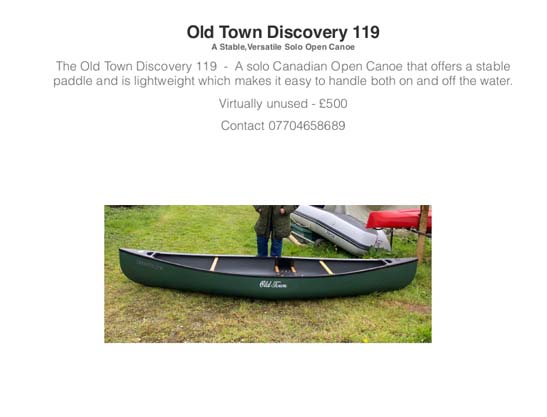 Canoe for Sale